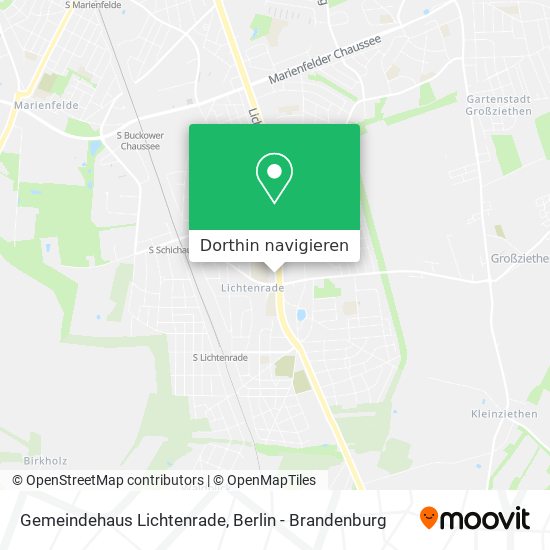 Gemeindehaus Lichtenrade Karte
