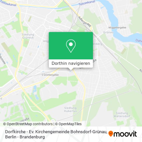 Dorfkirche - Ev. Kirchengemeinde Bohnsdorf-Grünau Karte