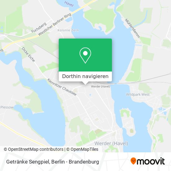 Getränke Sengpiel Karte
