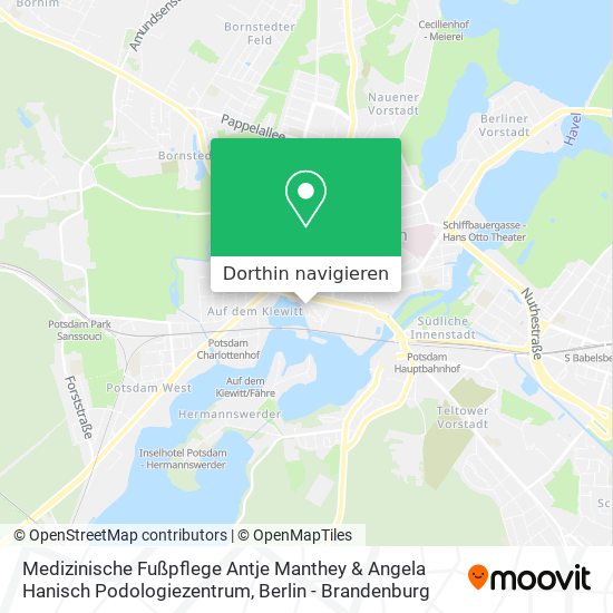 Medizinische Fußpflege Antje Manthey & Angela Hanisch Podologiezentrum Karte