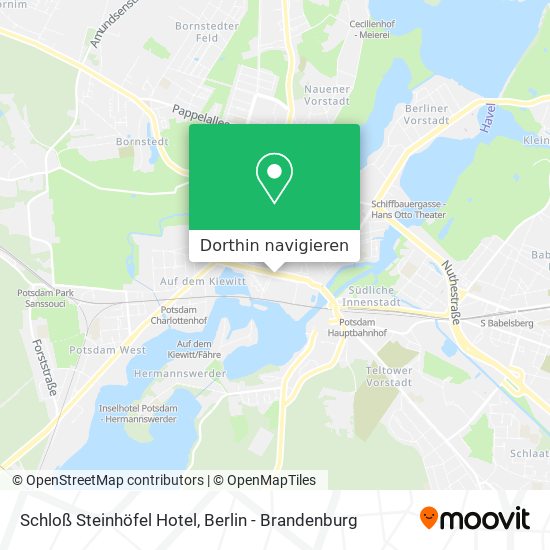 Schloß Steinhöfel Hotel Karte