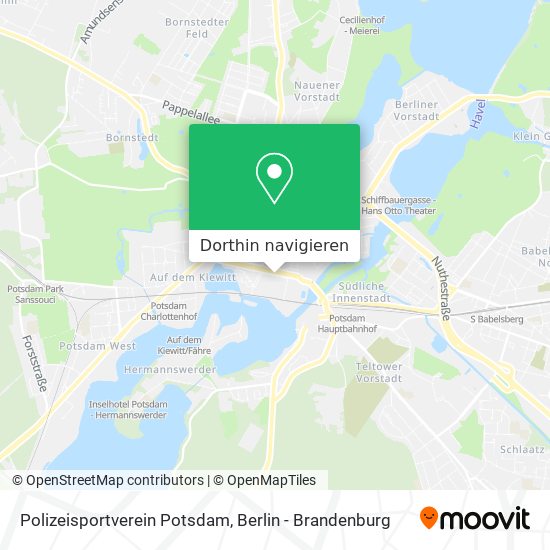 Polizeisportverein Potsdam Karte