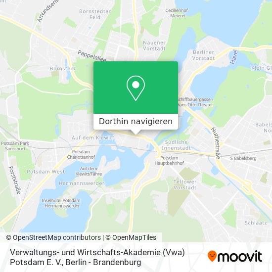 Verwaltungs- und Wirtschafts-Akademie (Vwa) Potsdam E. V. Karte