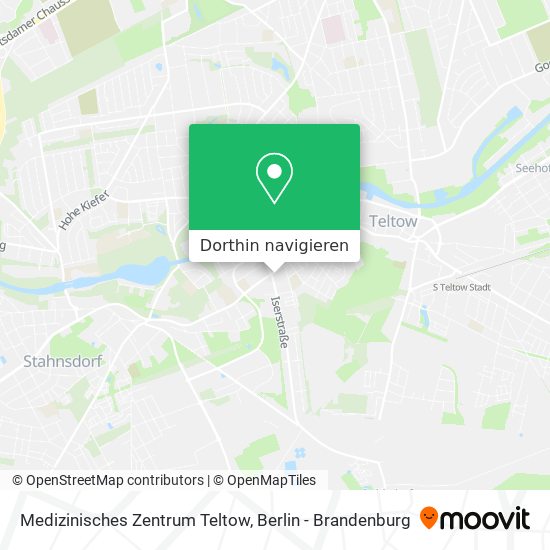 Medizinisches Zentrum Teltow Karte