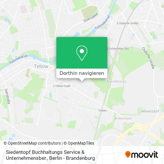 Siedentopf Buchhaltungs Service & Unternehmensber. Karte