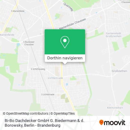 Bi-Bo Dachdecker GmbH G. Biedermann & d. Borowsky Karte
