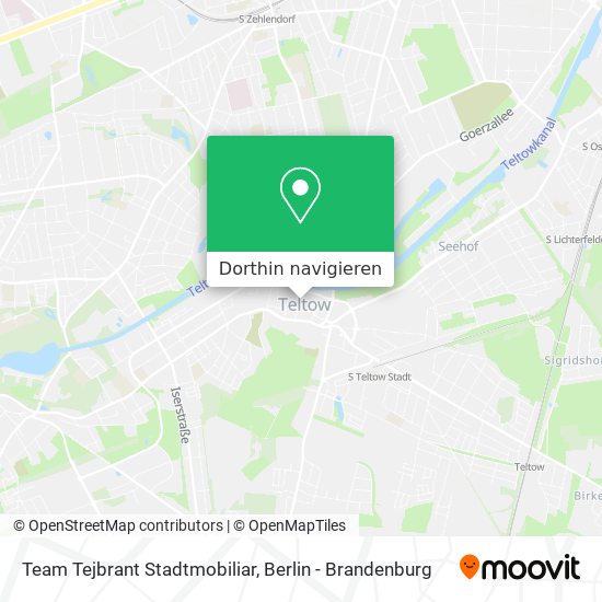 Team Tejbrant Stadtmobiliar Karte