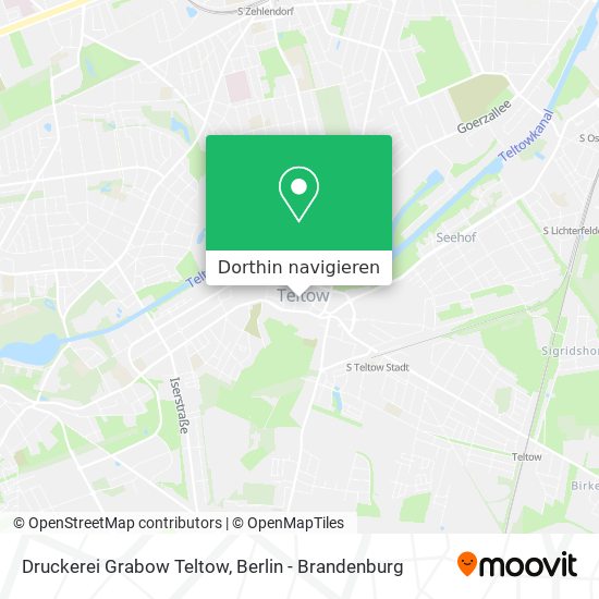 Druckerei Grabow Teltow Karte