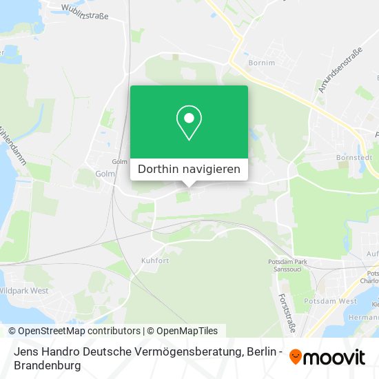 Jens Handro Deutsche Vermögensberatung Karte