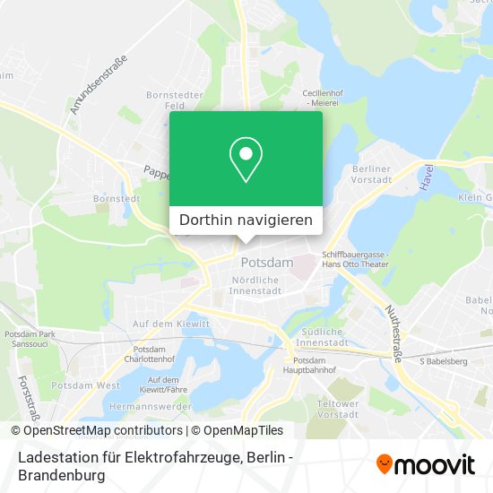 Ladestation für Elektrofahrzeuge Karte