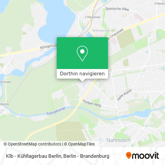 Klb - Kühllagerbau Berlin Karte