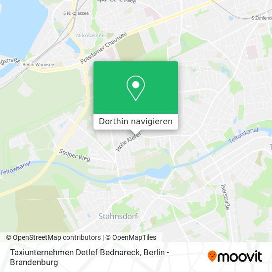 Taxiunternehmen Detlef Bednareck Karte