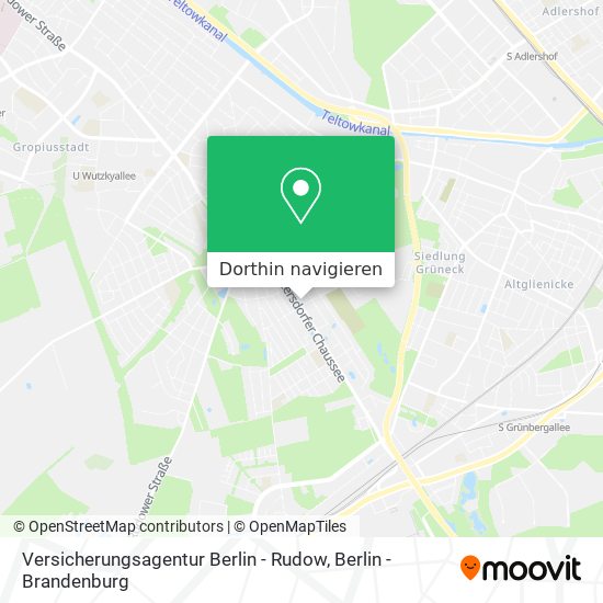 Versicherungsagentur Berlin - Rudow Karte