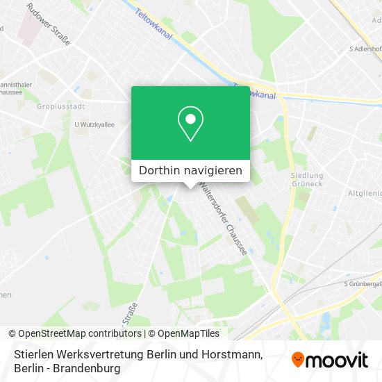 Stierlen Werksvertretung Berlin und Horstmann Karte