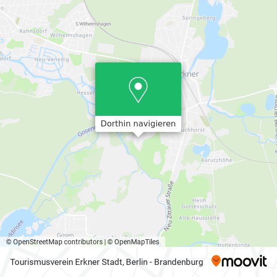 Tourismusverein Erkner Stadt Karte
