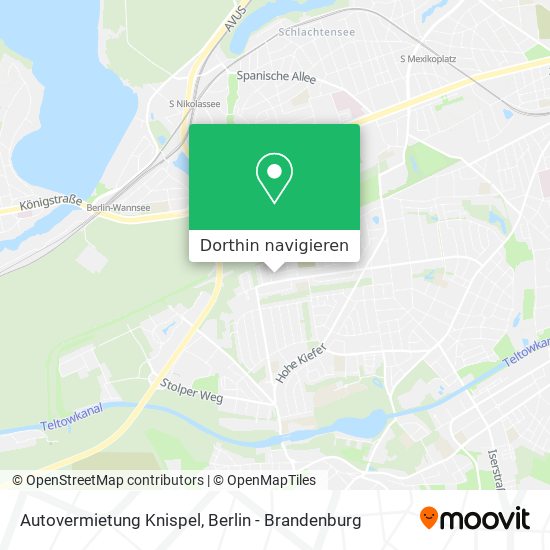 Autovermietung Knispel Karte