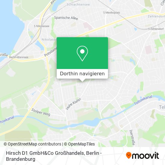 Hirsch D1 GmbH&Co Großhandels Karte