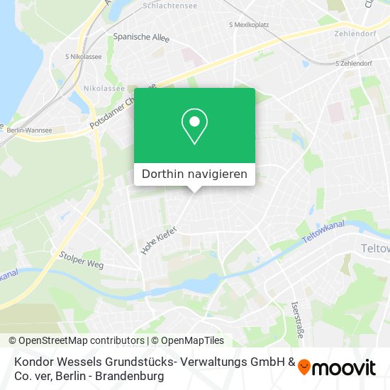 Kondor Wessels Grundstücks- Verwaltungs GmbH & Co. ver Karte