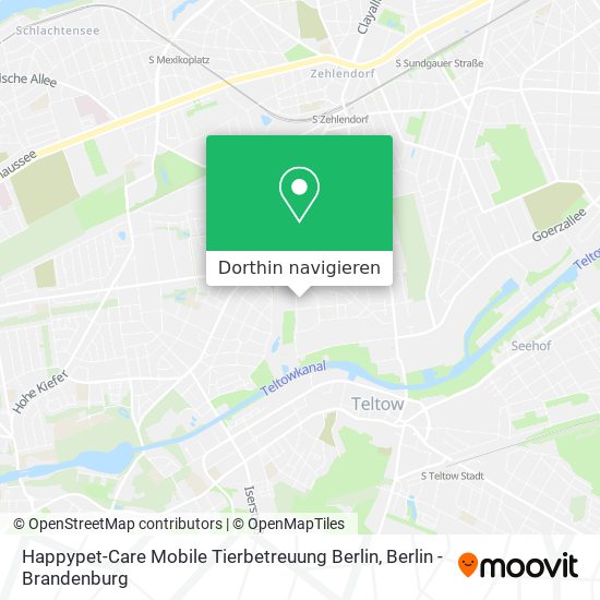 Happypet-Care Mobile Tierbetreuung Berlin Karte