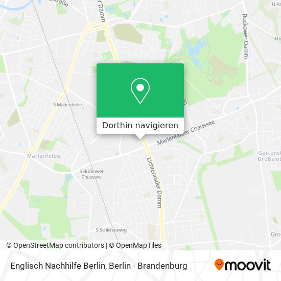 Englisch Nachhilfe Berlin Karte