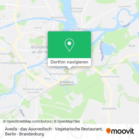 Aveda - das Ayurvedisch - Vegetarische Restaurant Karte