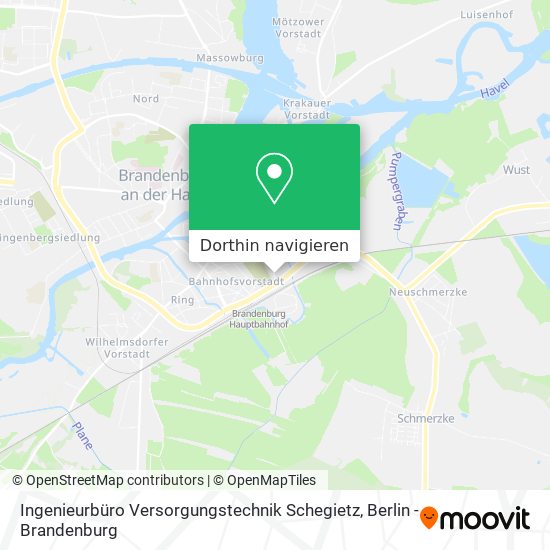 Ingenieurbüro Versorgungstechnik Schegietz Karte