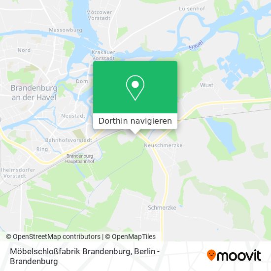 Möbelschloßfabrik Brandenburg Karte