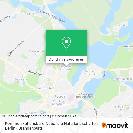 Kommunikationsbüro Nationale Naturlandschaften Karte