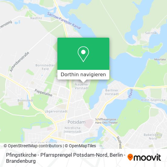 Pfingstkirche - Pfarrsprengel Potsdam-Nord Karte