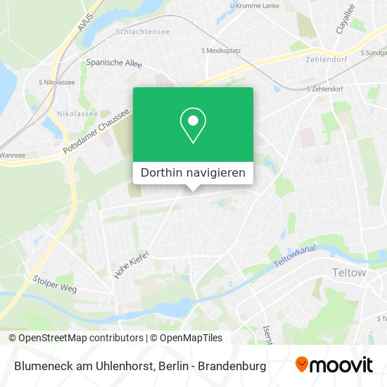 Blumeneck am Uhlenhorst Karte