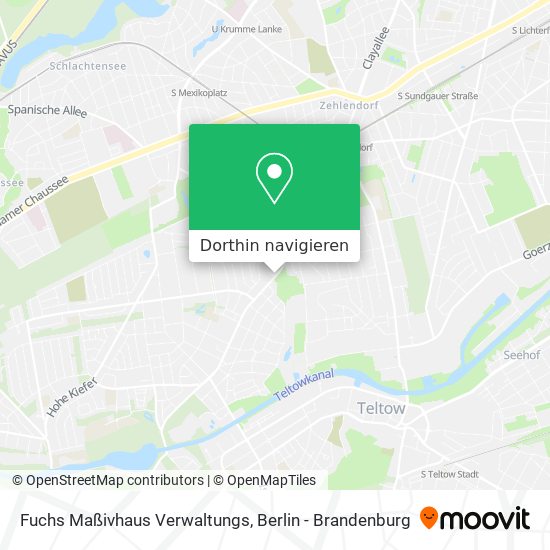 Fuchs Maßivhaus Verwaltungs Karte