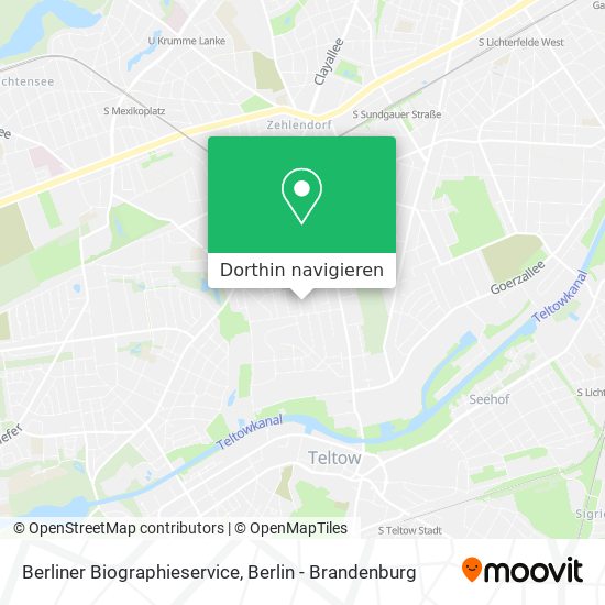 Berliner Biographieservice Karte