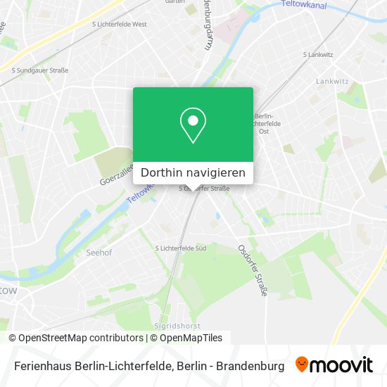 Ferienhaus Berlin-Lichterfelde Karte
