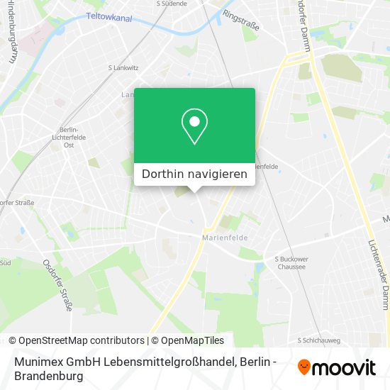 Munimex GmbH Lebensmittelgroßhandel Karte