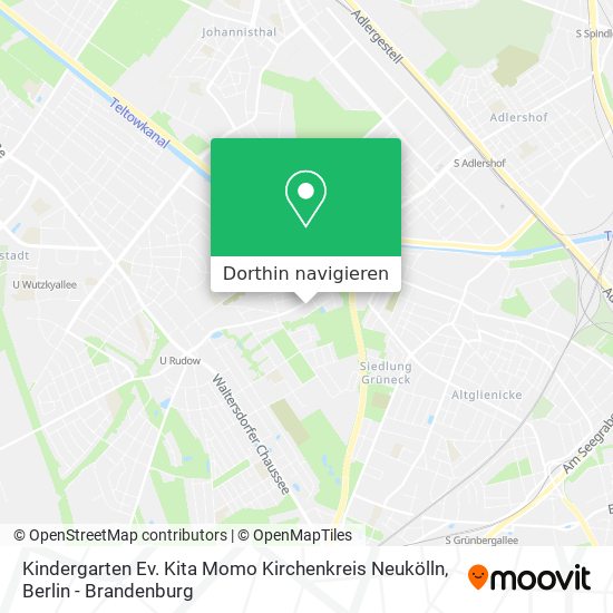 Kindergarten Ev. Kita Momo Kirchenkreis Neukölln Karte