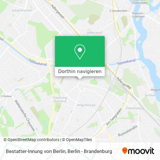 Bestatter-Innung von Berlin Karte