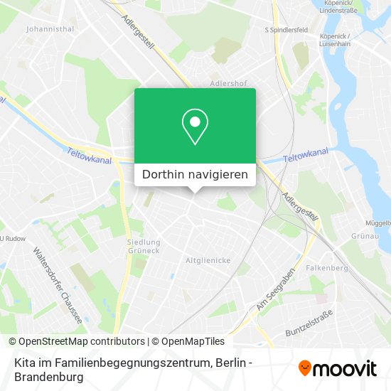 Kita im Familienbegegnungszentrum Karte