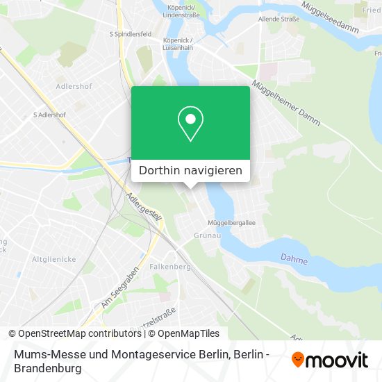 Mums-Messe und Montageservice Berlin Karte