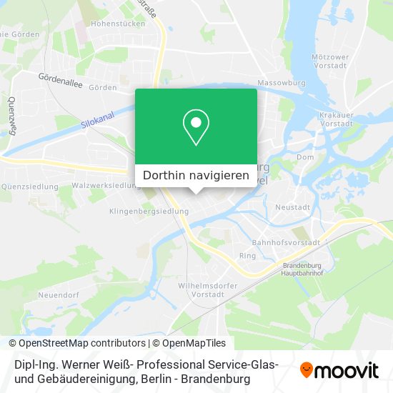 Dipl-Ing. Werner Weiß- Professional Service-Glas- und Gebäudereinigung Karte