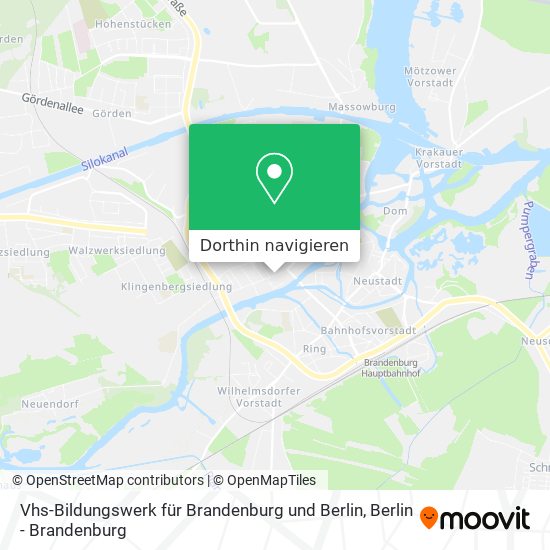 Vhs-Bildungswerk für Brandenburg und Berlin Karte