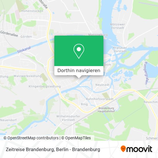 Zeitreise Brandenburg Karte