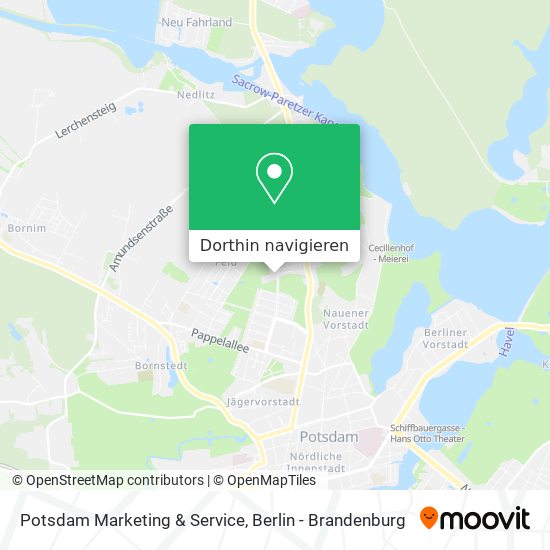 Potsdam Marketing & Service Karte