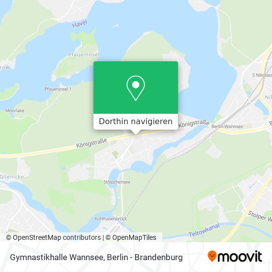 Gymnastikhalle Wannsee Karte