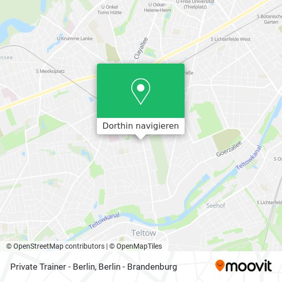 Private Trainer - Berlin Karte