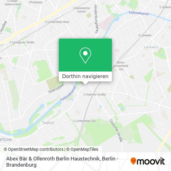Abex Bär & Ollenroth Berlin Haustechnik Karte