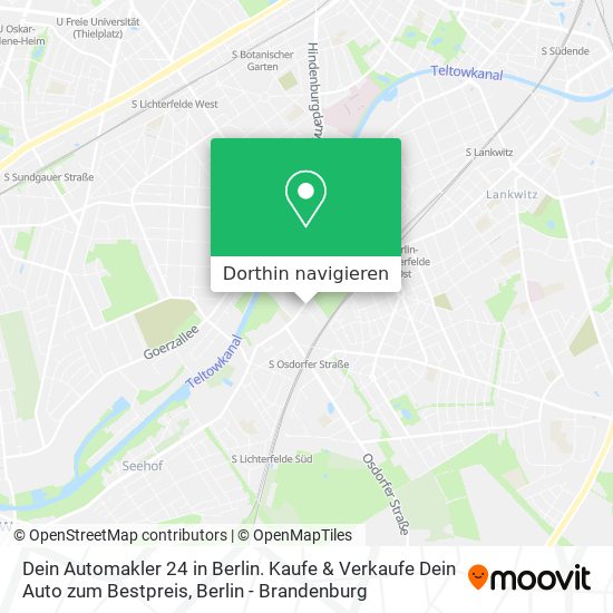 Dein Automakler 24 in Berlin. Kaufe & Verkaufe Dein Auto zum Bestpreis Karte