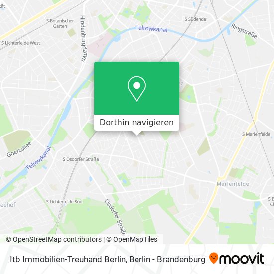 Itb Immobilien-Treuhand Berlin Karte
