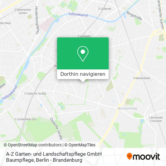 A-Z Garten- und Landschaftspflege GmbH Baumpflege Karte