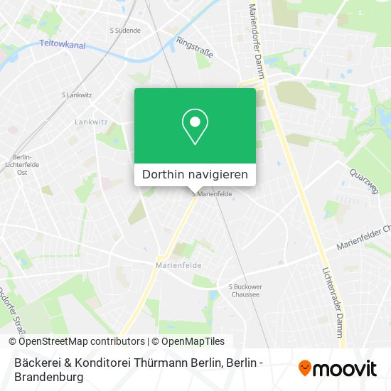 Bäckerei & Konditorei Thürmann Berlin Karte