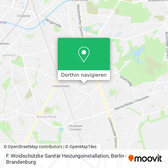 F. Woidschützke Sanitär Heizungsinstallation Karte